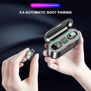 Wireless Bluetooth Headset with Touch Control and Charging Case - V5.0