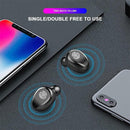 Wireless Bluetooth Headset with Touch Control and Charging Case - V5.0