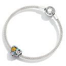 925 Sterling Silver Flower Heart Beads For Diy Bracelets & Necklaces