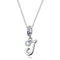 925 Sterling Silver Personalized Letter Pendant For Diy Bracelets & Necklaces Style - J