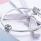925 Sterling Silver 26 English Letter Beads For Diy Bracelets & Necklaces Style - J
