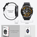 1.35 Inch Smart Watch Bluetooth Calls Health Monitoring 150+ Sports Black - Silver Bamboo