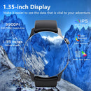 1.35 Inch Smart Watch Bluetooth Calls Health Monitoring 150+ Sports Black - Silver Bamboo