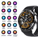 1.35 Inch Smart Watch Bluetooth Calls Health Monitoring 150+ Sports Black - Silver Bamboo
