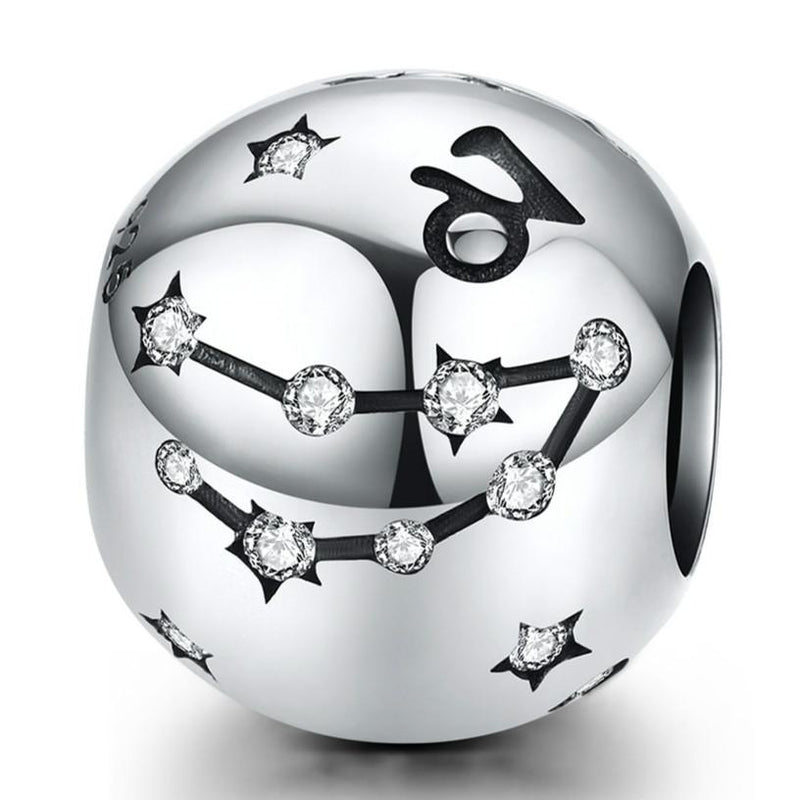 925 Sterling Silver Diy Zodiac Bracelet Beads Capricorn Style - Capricorn