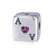 925 Sterling Silver Square Dice Beads For Diy Bracelets & Necklaces