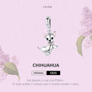925 Sterling Silver Chihuahua Charm Pendant For Diy Bracelets