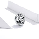 925 Sterling Silver Snowflake Beads For Diy Bracelets & Necklaces