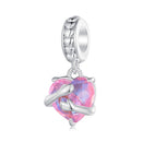 925 Sterling Silver Scc2540 Heart Pendant For Diy Bracelets