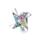925 Sterling Silver Colorful Windmill Beads For Diy Bracelets & Necklaces