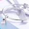 925 Sterling Silver Pearl Heart Pendant For Diy Bracelets & Necklaces