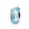 925 Sterling Silver Ocean Star Pendant Bracelet With Blue Glass Bead