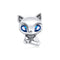 925 Sterling Silver Charming Fox Bead For Diy Bracelets & Necklaces