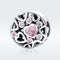 925 Sterling Silver Geometric Heart Shaped Hollow Beads For Diy Jewelry