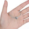 925 Sterling Silver Geometric Heart Shaped Hollow Beads For Diy Jewelry