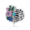 925 Sterling Silver Flower Bead Bracelet & Necklace Set