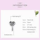 925 Sterling Silver Tree Of Life Beads For Diy Bracelets & Necklaces