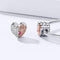 925 Sterling Silver Mother'S Heart Bead Pendant For Diy Bracelets And Necklaces