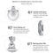 925 Sterling Silver Chic Pearl Charm For Diy Bracelets