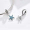 925 Sterling Silver Starfish Pendant Charm For Women'S Diy Bracelets