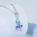 925 Sterling Silver Blue Fish Diy Pendant Beaded Accessory