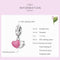 925 Sterling Silver Double Love Pendant For Bracelet Or Necklace