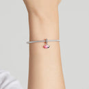 925 Sterling Silver Double Love Pendant For Bracelet Or Necklace