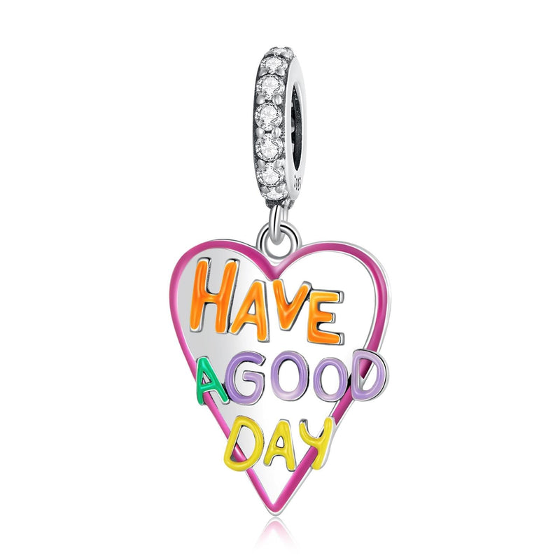 925 Sterling Silver Diy Heart Pendant For Bracelet Or Necklace