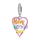 925 Sterling Silver Diy Heart Pendant For Bracelet Or Necklace