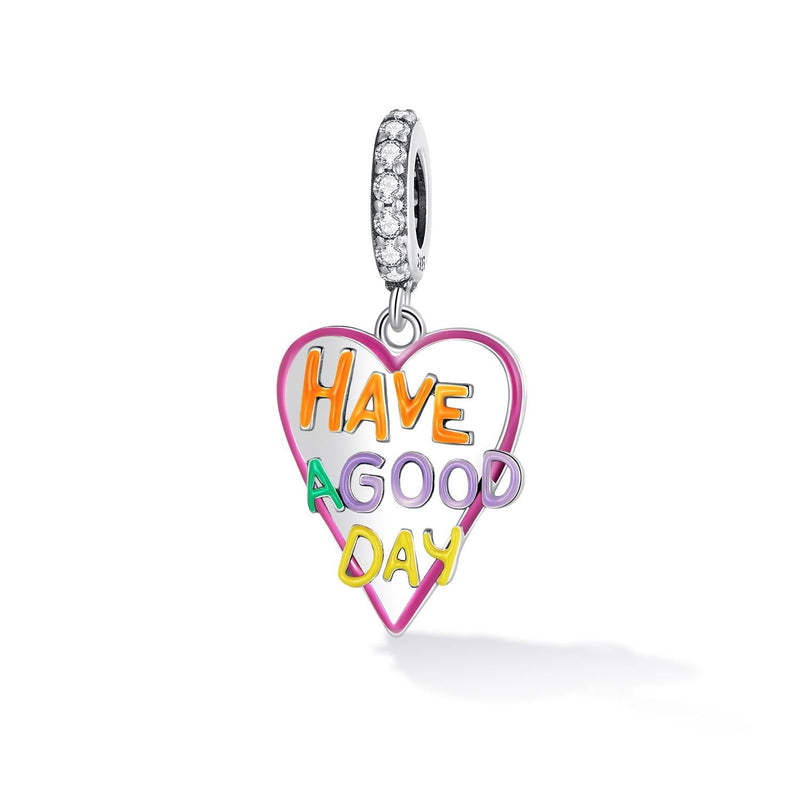 925 Sterling Silver Diy Heart Pendant For Bracelet Or Necklace
