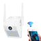 Wireless Wall Light Camera 2Mp Ip66 Waterproof Night Vision Remote Monitoring Voice Intercom Motion Detection 128Gb Memory Card