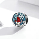 925 Sterling Silver Clown Snowman Beads For Diy Bracelets & Necklaces