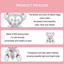 925 Sterling Silver Valentine'S Day Bear Beads