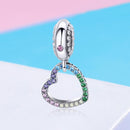925 Sterling Silver Skull Heart Pendant For Diy Bracelets & Necklaces Style - Pendent