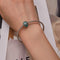 925 Sterling Silver Butterfly Bracelet With Insect Pattern Beads