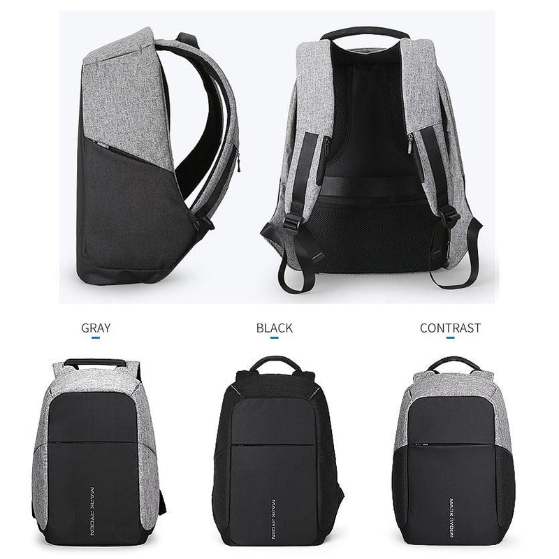 15-Inch Multifunction Usb Charging Laptop Backpack For Men