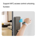 1.36 Inch Hd Screen Smart Call Watch With Nfc Function - Black Silicone