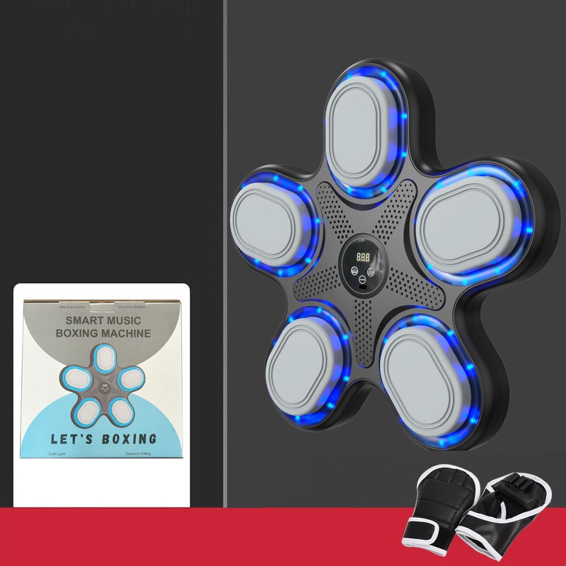 Bluetooth Music Boxing Machine With Adult Gloves - Reaction Training - With Half-Finger Gloves