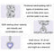 925 Sterling Silver Platinum Plated Zircon Heart Bracelet