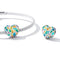 925 Sterling Silver Colorful Heart Beads For Diy Bracelets & Necklaces