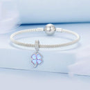 925 Sterling Silver Symphony Clover Pendant For Diy Bracelets