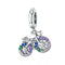 925 Sterling Silver Bicycle Pendant With Zircon Beads For Diy Bracelets Style - Pendant