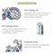 925 Sterling Silver Bicycle Pendant With Zircon Beads For Diy Bracelets Style - Pendant