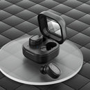 Black Wireless Earphones With Charging Case