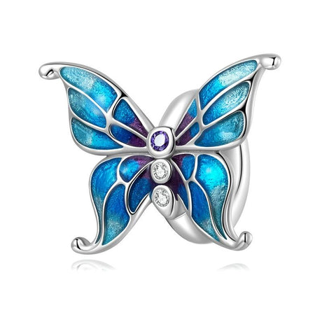 925 Sterling Silver Diy Butterfly Bracelet With Pearl Accents Scc2326