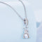 925 Sterling Silver Platinum Rabbit Pearl Bracelet