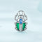 925 Sterling Silver Zircon Beetle Oil Drip Bracelet