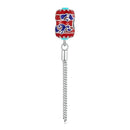 925 Sterling Silver Red Lantern Bracelet With Auspicious Clouds Bead