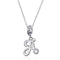 925 Sterling Silver Personalized Letter Pendant For Diy Bracelets And Necklaces Style - A