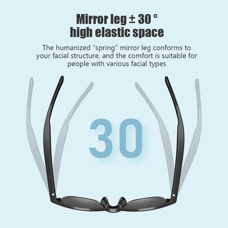 Bluetooth 5.3 Smart Sunglasses with Wireless Headset and Anti-glare Protection